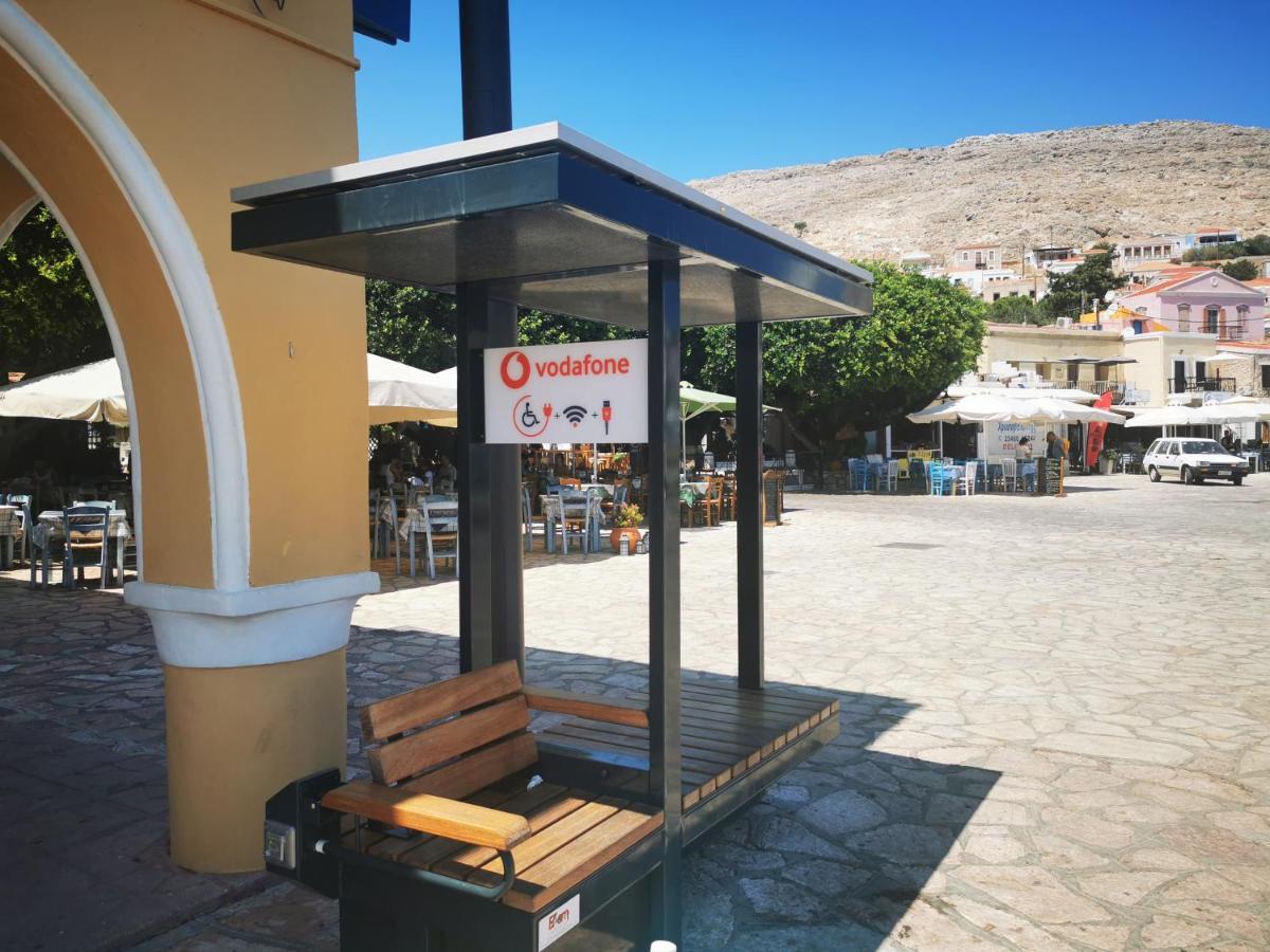 Kalypso Apartment Chalki Town Exterior foto